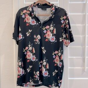 Bad Birdie Golf Polo Floral